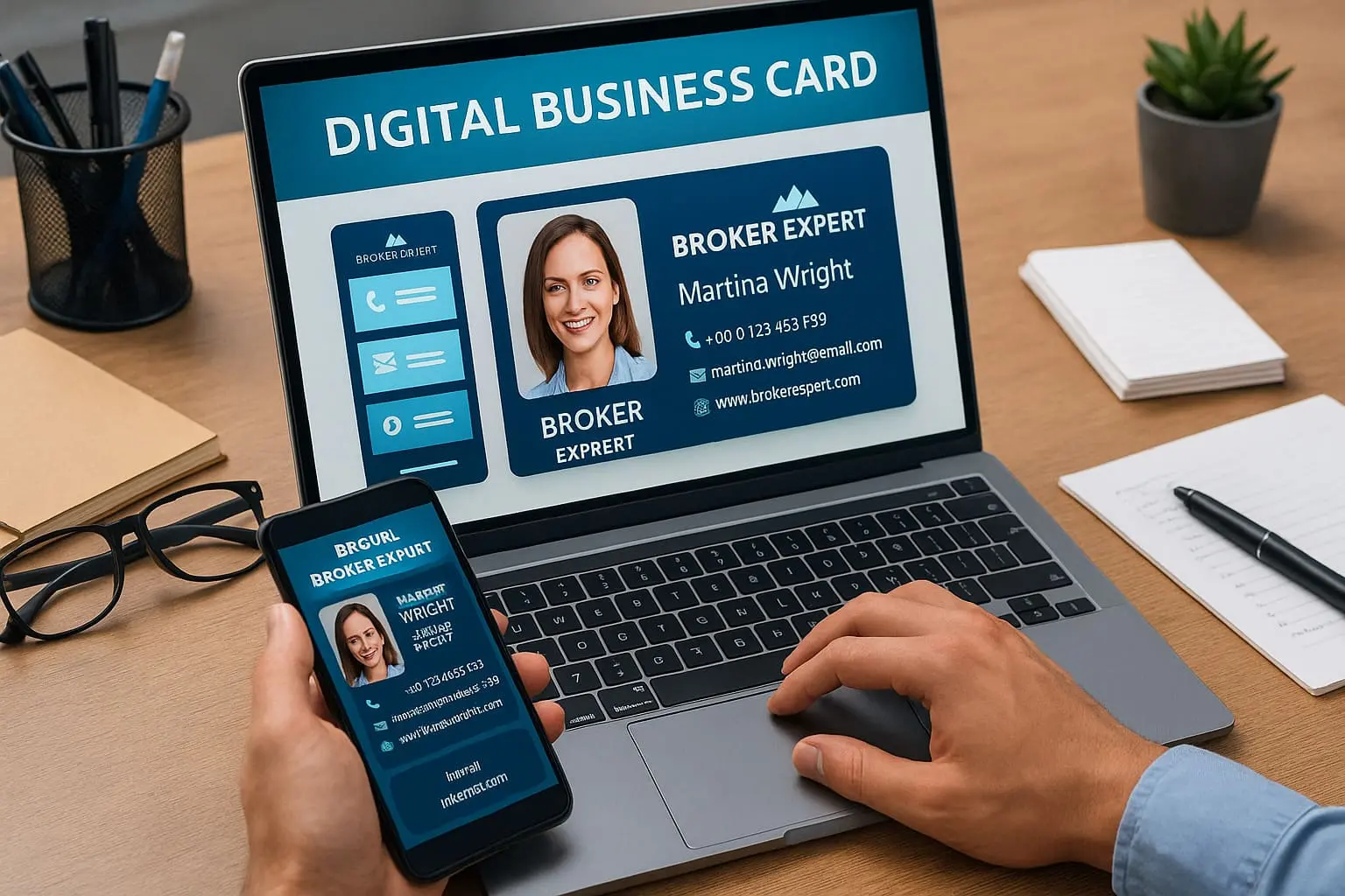 Tarjetas Digitales para Vendedores y Brokers